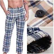 Piżamy damskie - Cornette Spodnie Piżamowe Męskie Czerwona Kratka Bawełniane M - miniaturka - grafika 1