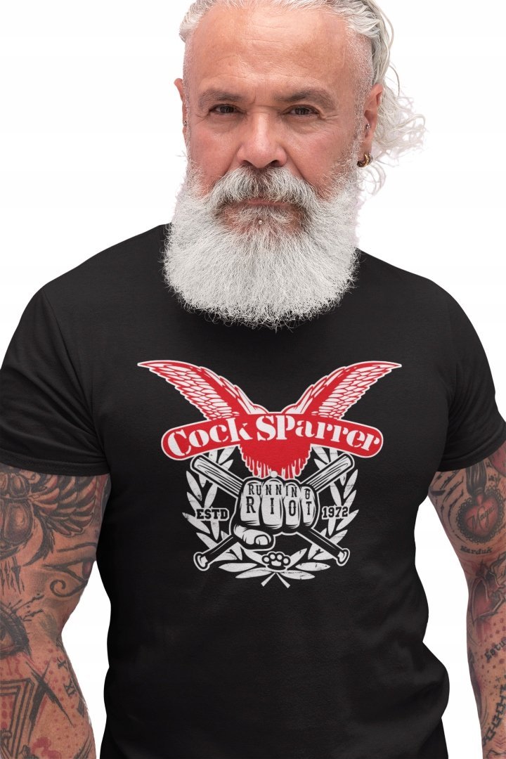 COCK SPARRER Koszulka z nadrukiem Męska T-Shirt SKINHEAD PUNK ROCK M
