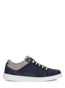 Geox Sneakersy "Warrens" w kolorze granatowym - Trampki męskie - miniaturka - grafika 1