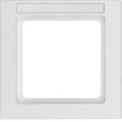 Klawisze i ramki - Berker Ramka potrójna 1-krotna z polem opisowym, Q.3 - biały mat - miniaturka - grafika 1