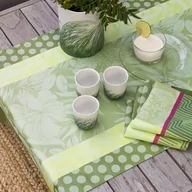 Obrusy i serwetki - Le Jacquard Fran ais Serwetka bawełniana Nature Urbaine Zielona - miniaturka - grafika 1