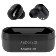 Słuchawki - Kruger&Matz Air Dots 1 Czarne - miniaturka - grafika 1