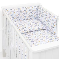 Pościel dla dzieci - MAMO-TATO 3-el pościel dla niemowląt do łóżeczka 70x140 - Miłorząb niebieski - miniaturka - grafika 1
