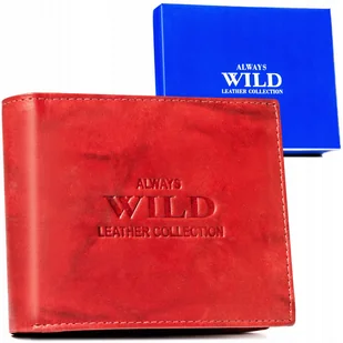 Duży, skórzany portfel męski bez zapięcia - Always Wild - Portfele - miniaturka - grafika 1
