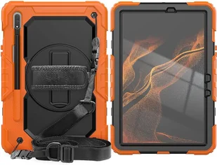 Etui do Samsung Galaxy Tab S8/S7 11" z Paskiem na Ramię Pomarańczowe - Etui do tabletów - miniaturka - grafika 1