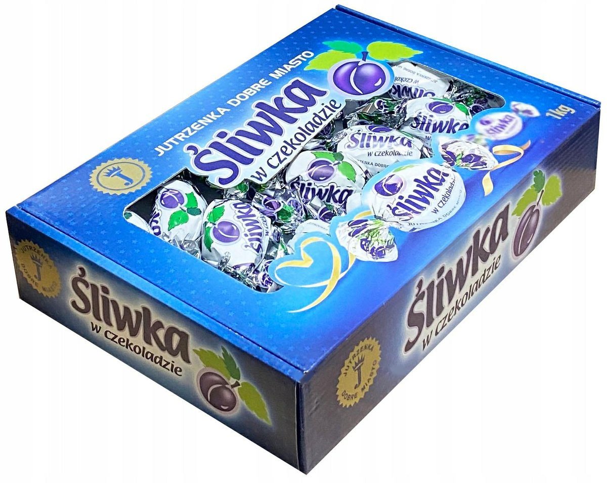 JUTRZENKA ŚLIWKA W CZEKOLADZIE 1KG DOBRE MIASTO