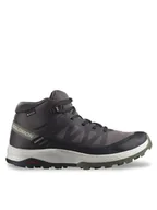 Buty trekkingowe damskie - Salomon Trekkingi Outrise Mid Gtx W GORE-TEX L47160700 Czarny - miniaturka - grafika 1