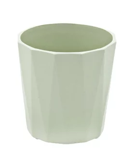 Osłonka ceramiczna FLORES mięta 13,5 cm - Donice - miniaturka - grafika 1