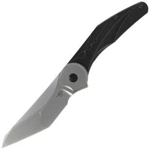 Nóż składany Bestech Excentric Black Stonewashed Titanium, Bead Blasted M390 by Kombou and TNT Knives (BT2412A) - Noże - miniaturka - grafika 1
