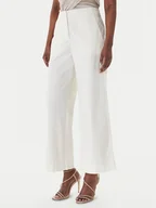 Spodnie damskie - BOSS Spodnie materiałowe C_Tahilone1 50561636 Beżowy Wide Leg - miniaturka - grafika 1