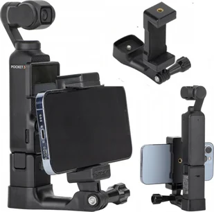 SunnyLife UCHWYT REGULOWANY NA KAMERĘ SPORTOWĄ DO DJI OSMO POCKET 3 - MOCOWANIE 1/4 CALA - Akcesoria do drona - miniaturka - grafika 1