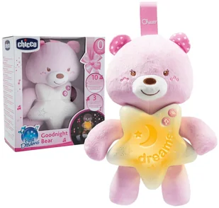CHICCO MIŚ NA DOBRANOC PLUSZOWY LAMPKA + KOŁYSANKI - Projektory dla dzieci - miniaturka - grafika 1