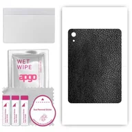 Akcesoria do tabletów i e-booków - folia naklejka skórka strukturalna na TYŁ do Apple iPad 2022 - Skóra Czarna - apgo SKINS - miniaturka - grafika 1