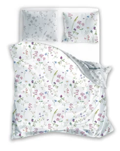 Faro Pościel satyna bawełniana premium 220x200+2x70x80 Milagro Verde 013 Polna łąka - Pościel - miniaturka - grafika 1