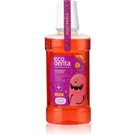 Płyny do płukania jamy ustnej - Ecodenta Ecodenta Super+Natural Oral Care Strawberry płyn do płukania ust 250 ml dla dzieci - miniaturka - grafika 1