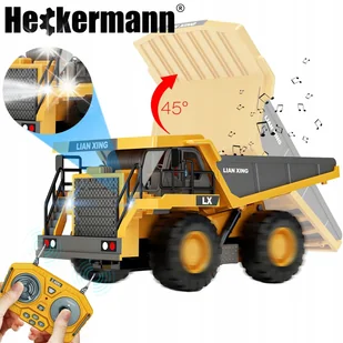 WYWROTKA ZDALNIE STEROWANA PREZENT ZABAWKA DLA DZIECI DUŻY SPYCHACZ RC - Zabawki zdalnie sterowane - miniaturka - grafika 1