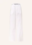 Piżamy damskie - Calvin Klein Spodnie Od Piżamy Cotton Poplin weiss - miniaturka - grafika 1