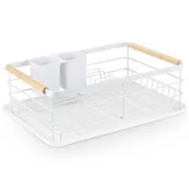 Suszarki do naczyń - Suszarka do naczyń, ociekacz, Massido, 43x32x14 cm, biały - miniaturka - grafika 1