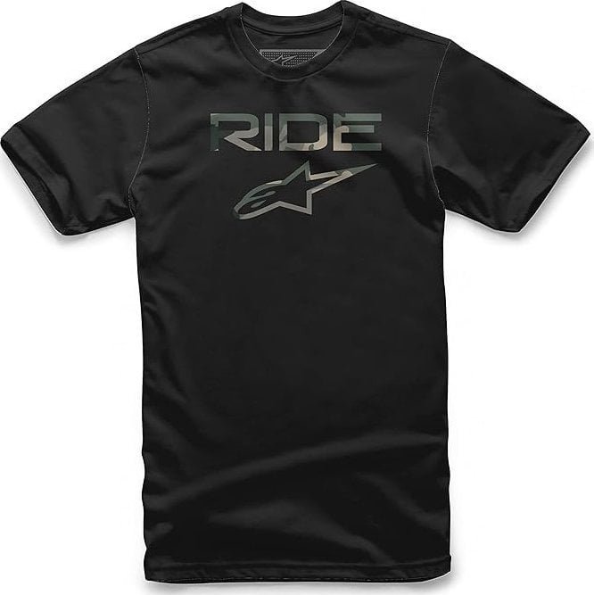 Alpinestars T-shirt ALPINESTARS RIDE 2.0 CAMO TEE, Black Rozmiar: S