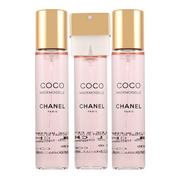 Zestawy perfum damskich - Chanel Coco Mademoiselle Twist and Spray Gabrielle 3x20ml woda perfumowana wkłady+atomizer - miniaturka - grafika 1