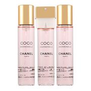 Chanel Coco Mademoiselle Twist and Spray Gabrielle 3x20ml woda perfumowana wkłady+atomizer