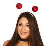 Ozdoby do włosów - OPASKA BIEDRONKOWE PILKI - miniaturka - grafika 1