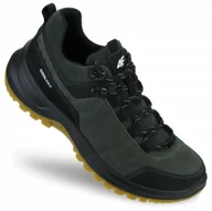 Sneakersy męskie - Buty Trekkingowe męskie Sportowe 4F sneakersy Skórzane Coolmax OBML260 46 - miniaturka - grafika 1