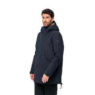 Męska parka zimowa Jack Wolfskin TALFORST PARKA M night blue - S - Kurtki męskie - miniaturka - grafika 1