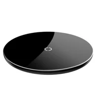 Ładowarki do telefonów - Baseus Simple stylowa bezprzewodowa ładowarka Qi 2A 1.67A 10W z kablem USB / Lightning 1,2M czarny (CCALL-JK01) CCALL-JK01 - miniaturka - grafika 1
