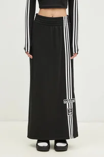 adidas Originals spódnica bawełniana MAXI SKIRT kolor czarny maxi prosta JC8538 - Spódnice - miniaturka - grafika 1