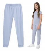 Spodnie damskie - 4F Spodnie Dresowe Dziewczęce Junior Sportowe Dres - miniaturka - grafika 1