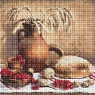 Zestaw do diamentowy mozaika. "Powrót do źródeł ©Walentyna Baranyuk" 40х40cm, AMO7380 - Dekoratorstwo - miniaturka - grafika 1