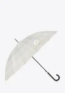 Parasole - Parasol półautomatyczny szeroki szaro-kremowy - miniaturka - grafika 1