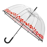 Parasole - Głęboka Przezroczysta Parasolka Z Kwiatowym Ornamentem Impliva - miniaturka - grafika 1
