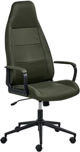 Fotel biurowy, krzesło biurowe Beliani Krzesło biurowe Obrotowy REBEL Ciemnozielony - Fotele i krzesła biurowe - miniaturka - grafika 1