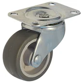 Zawiasy, okucia i inne akcesoria - Kółko meblowe gumowe 42 mm/15 kg obrotowe - miniaturka - grafika 1