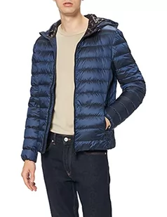 Geox M DERECK męska kurtka puchowa, Dk Eclipse Blue, 52 - Kurtki męskie - miniaturka - grafika 1