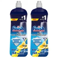 Środki do zmywarek - Finish Nabłyszczacz do zmywarki płyn nabłyszczający Lemon zestaw 2 x 800 ml - miniaturka - grafika 1