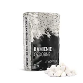 Pozostałe ozdoby ogrodowe - Otoczak śnieżna biel 20-40 mm 20 kg - miniaturka - grafika 1