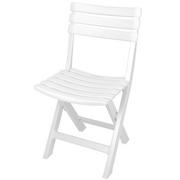 Fotele i krzesła ogrodowe - ProGarden Składane krzesło balkonowe kolor biały B06XRZ61LP - miniaturka - grafika 1