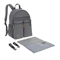 Plecaki - LÄSSIG Plecak do przewijania z podkładką do przewijania, mocowanie wózka dziecięcego/Casual Urban Backpack antracyt - miniaturka - grafika 1