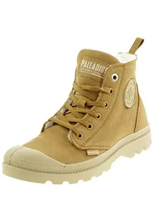 Botki damskie - Palladium Damskie buty Pampa Hi Zip WL W zimowe botki 95982 brązowe, rozmiar buta: 36 EU, Dear Brown, 36 EU - grafika 1