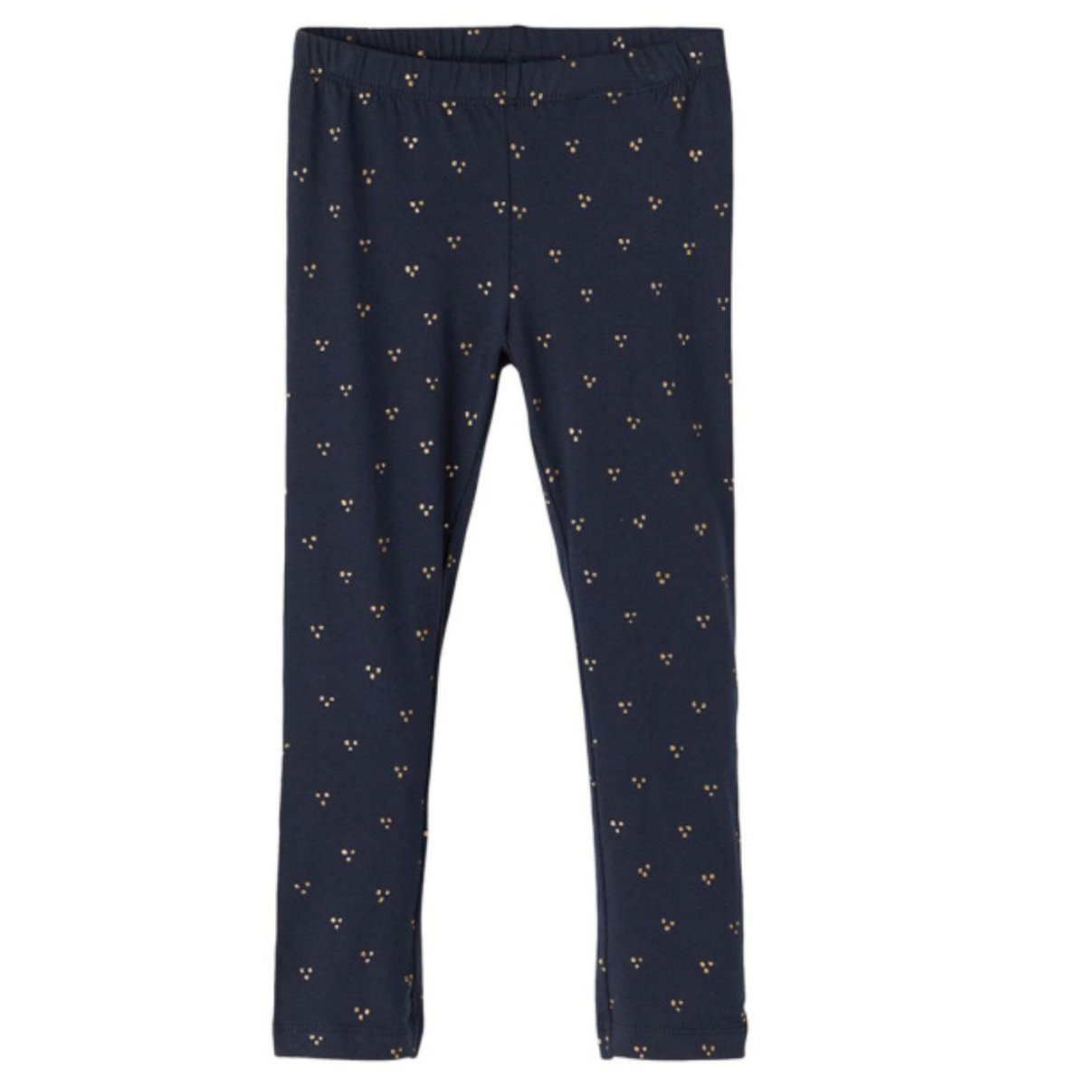 Legginsy Name It Vivian Glitter dziecięce getry w kropki granatowe-92