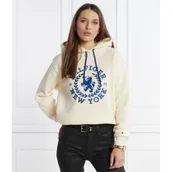 Bluzy damskie - Tommy Hilfiger Bluza CREST HOODIE | Regular Fit - miniaturka - grafika 1