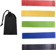 Gumy, taśmy, ekspandery - Sportech Mini Band LOOP różne poziomy oporu w zestawie wielokolorowy 5 szt. - miniaturka - grafika 1