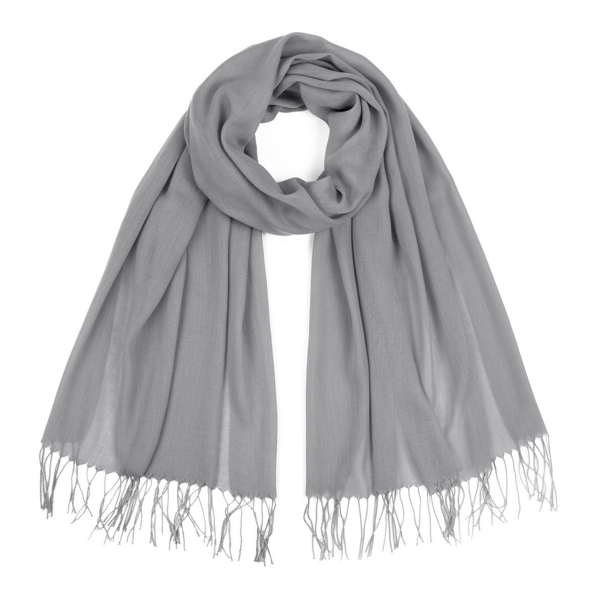 Szalik Damski Miękki Z Frędzlami Klasyczny Cienki Elegancki Wiosenny Jesień