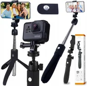 Selfie stick - Selfie Stick Statyw Do Smartfonów I Kamerek Go Pro K05 - miniaturka - grafika 1