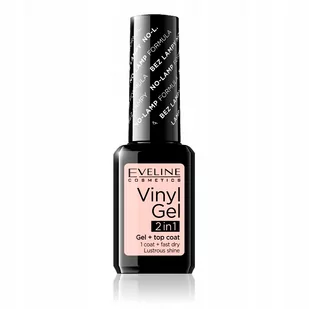 Eveline Vinyl Gel winylowy lakier do paznokci+top coat 2w1 202 12ml - Odżywki do paznokci - miniaturka - grafika 1