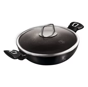 WOK GRANITOWY 30cm BERLINGER HAUS BH-7113 BLACK SILVER - Garnki - miniaturka - grafika 1