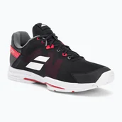Buty sportowe męskie - Buty do tenisa męskie Babolat SFX3 All Court black/poppy red - miniaturka - grafika 1